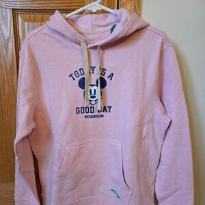 Life is Good women's pink Steamboat Willie hoodie